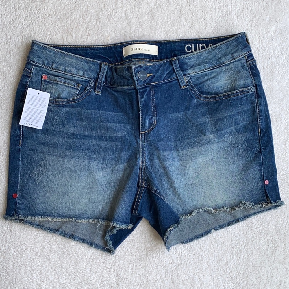 SLINK denim jean shorts (size 14) - NWT